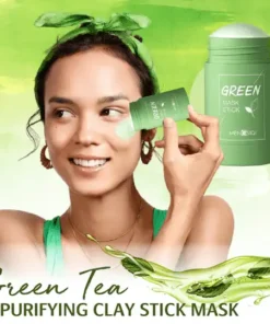 Zelená tyčinková maska