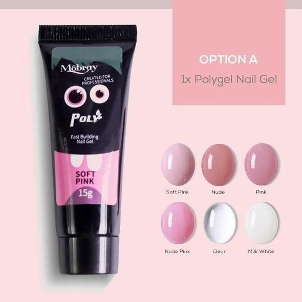 Polygélová súprava na predlžovanie nechtov