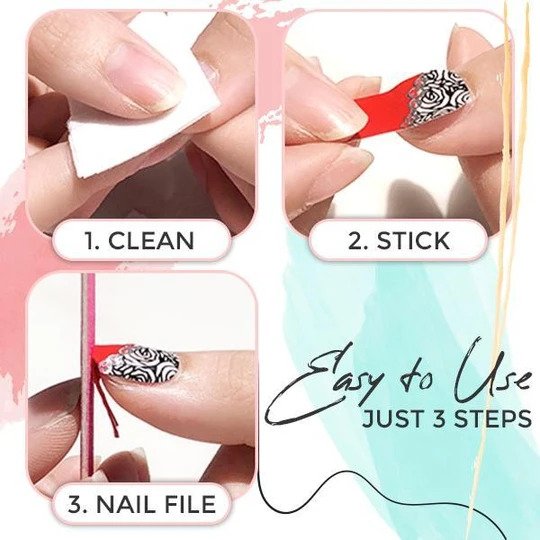 3D nálepka s leskom na nechty - Image 3