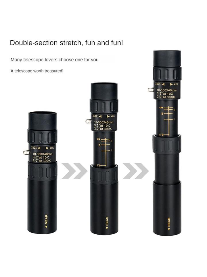4K 10-300X40mm super teleobjektív so zoomom monokulárny ďalekohľad - Image 4