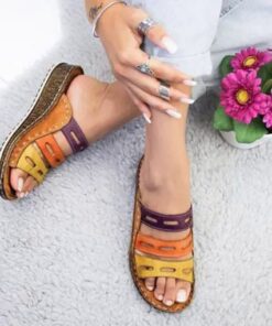 Trojfarebné ortopedické sandále PERFECTWALK